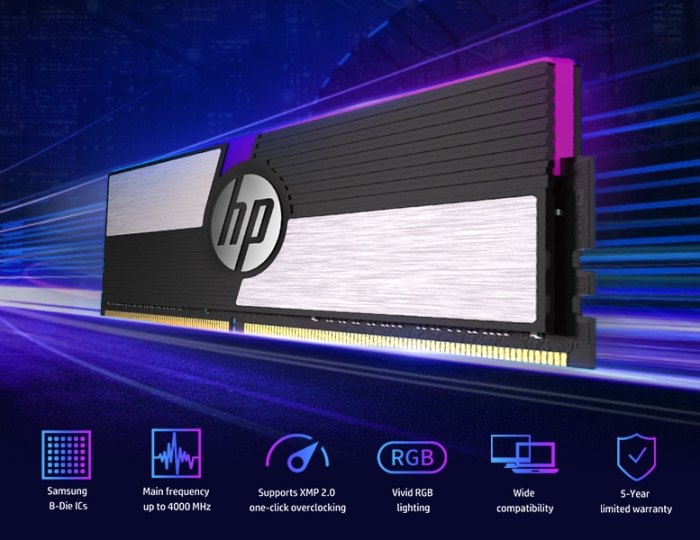 Key features for HP V10, flagship DDR4 memory DDR4 memory