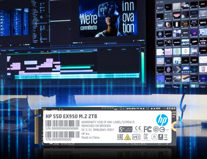 Ideal for Multi-tasking HP EX950 SSD M.2