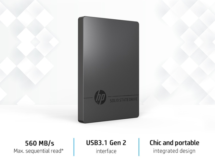 HP P600 250GB Portable USB 3.1 External SSD 3XJ06AA#ABC Renewed 