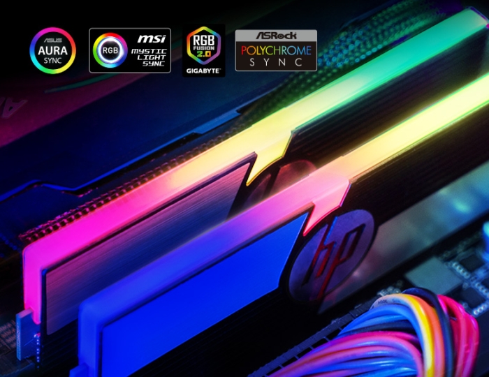 HP V10 RGB DRAM offers 16 million colors RGB RAM