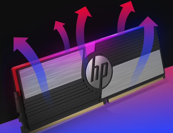 HP V10's aluminum alloy heatsink for Heat sink