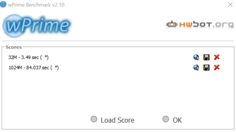WPrime benchmark