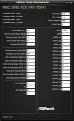 MEG Z590 ACE overclocking settings