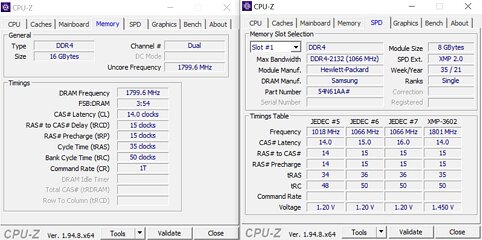 Turn on the 3600 MT/s XMP profile
