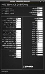 Z590 overclocking parameters