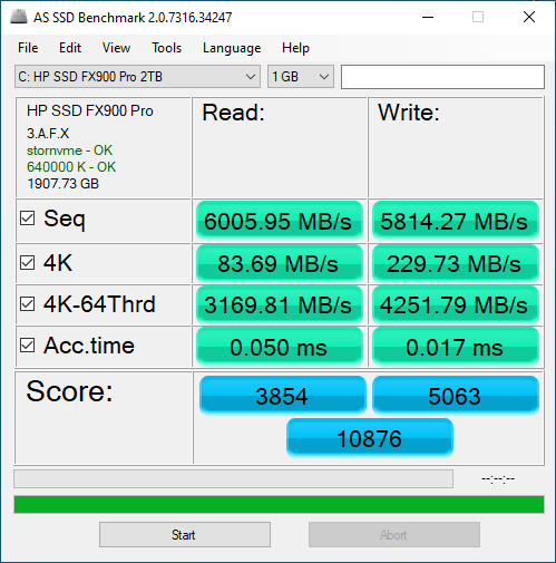 HP FX900 Pro 2TB Solid State Drive 1GB