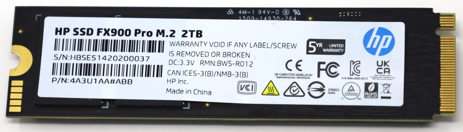HP FX900 Pro 2TB Back