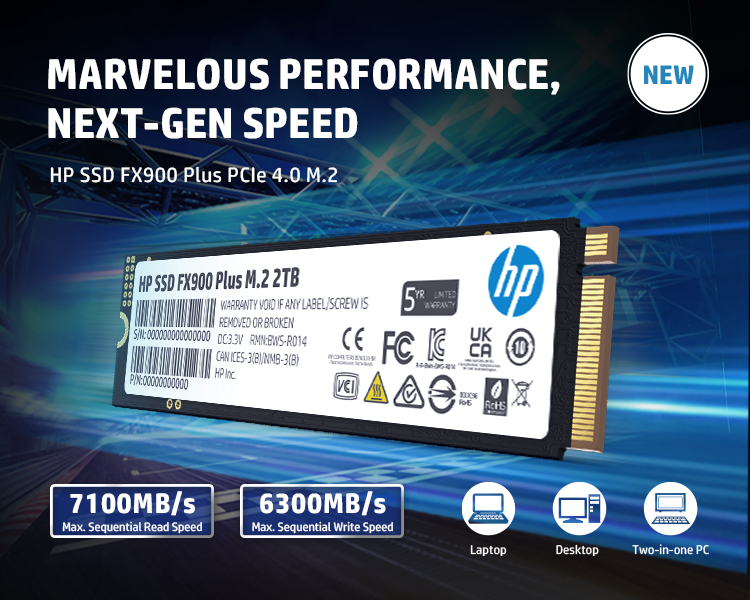 HP SSD FX700 2Tb M.2 PCIe Gen 4 NVMe