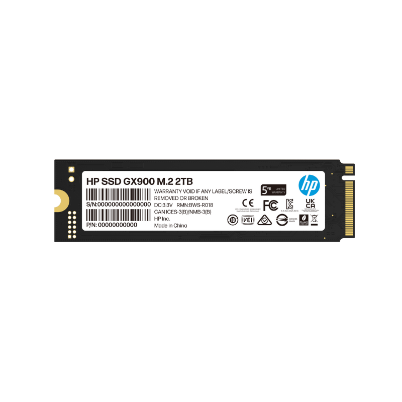 HP storage flash memory, DRAM memory, 2.5 inch SSD and M.2 SSD